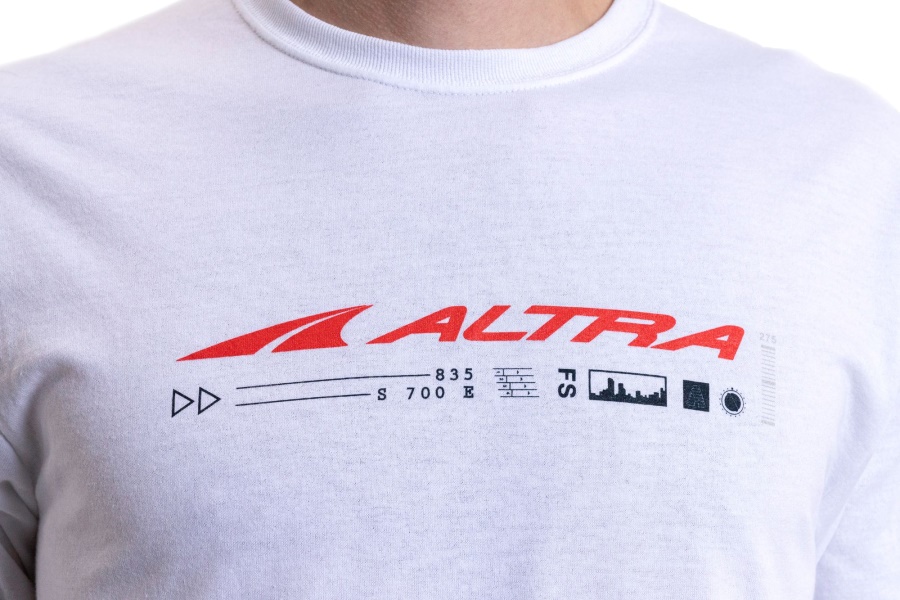 Altra MEN CLASSIC SHORT SLEEVE WHITE-RED
