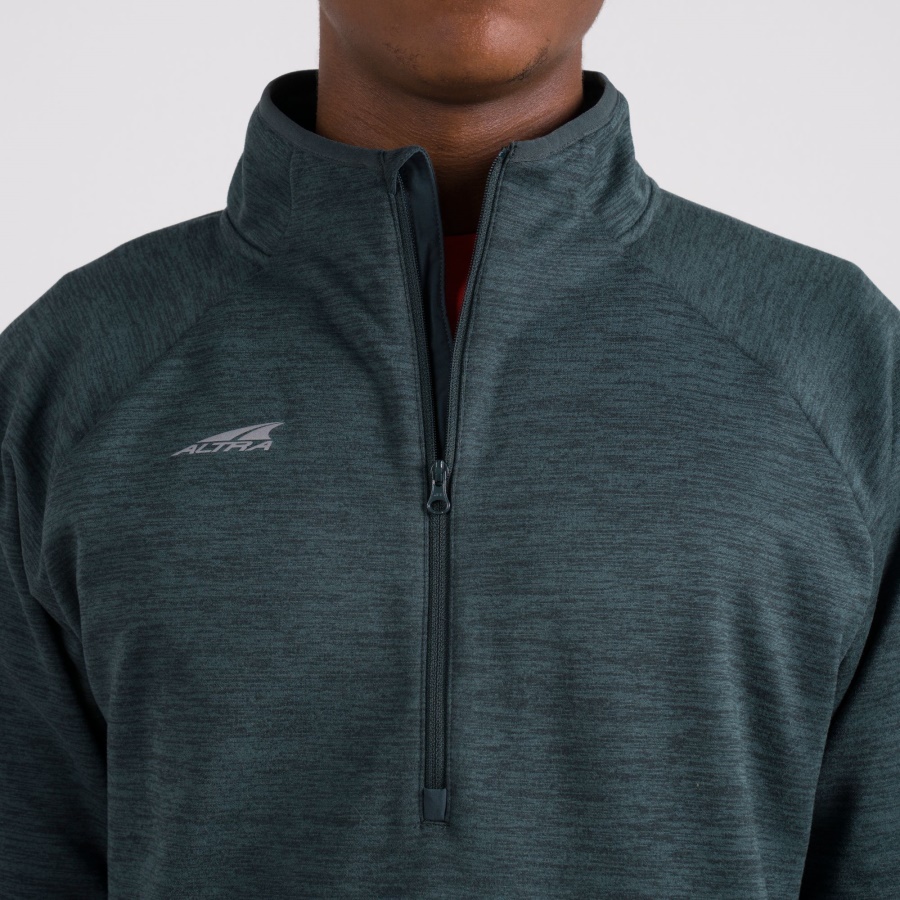 Altra MEN CORE 1/2 ZIP PULLOVER Forest River Heather
