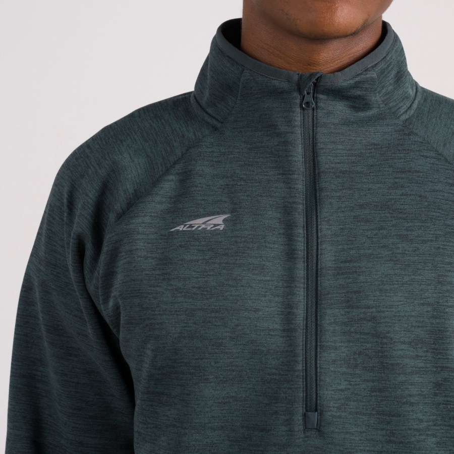 Altra MEN CORE 1/2 ZIP PULLOVER Forest River Heather