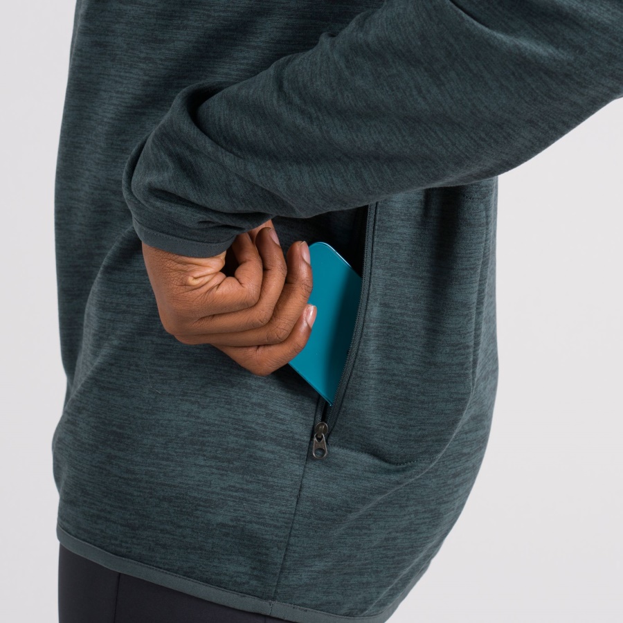Altra MEN CORE 1/2 ZIP PULLOVER Forest River Heather