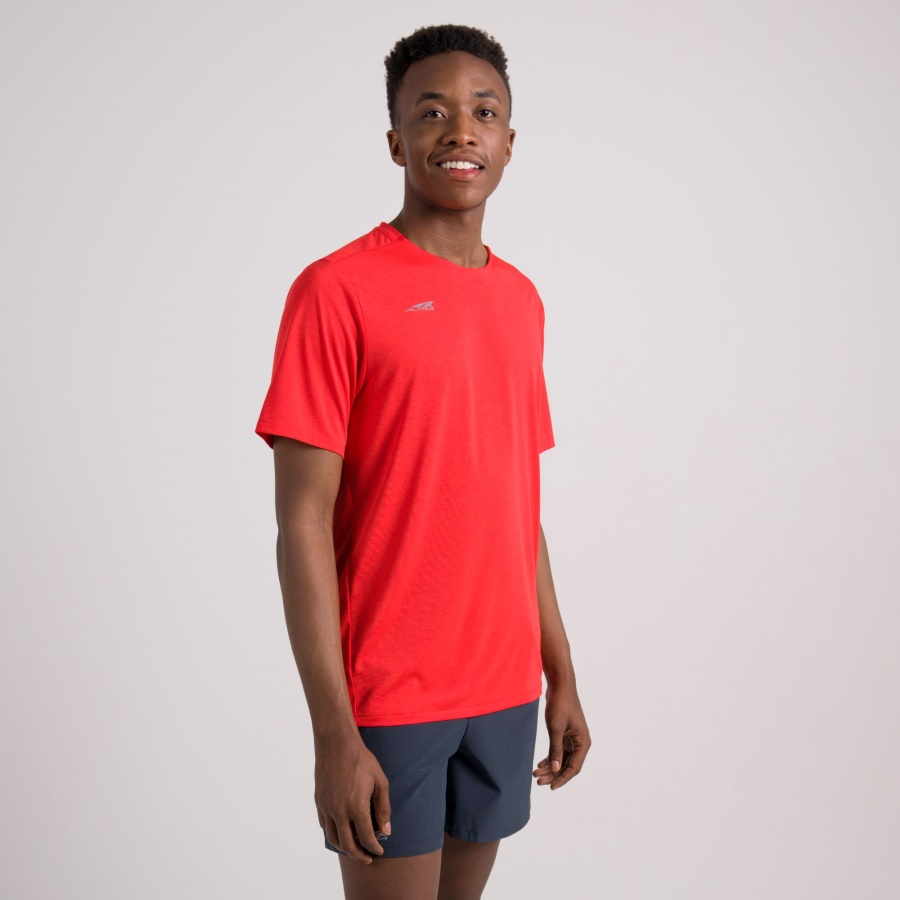 Altra MEN CORE SHORT SLEEVE TEE Fiery Red Heather