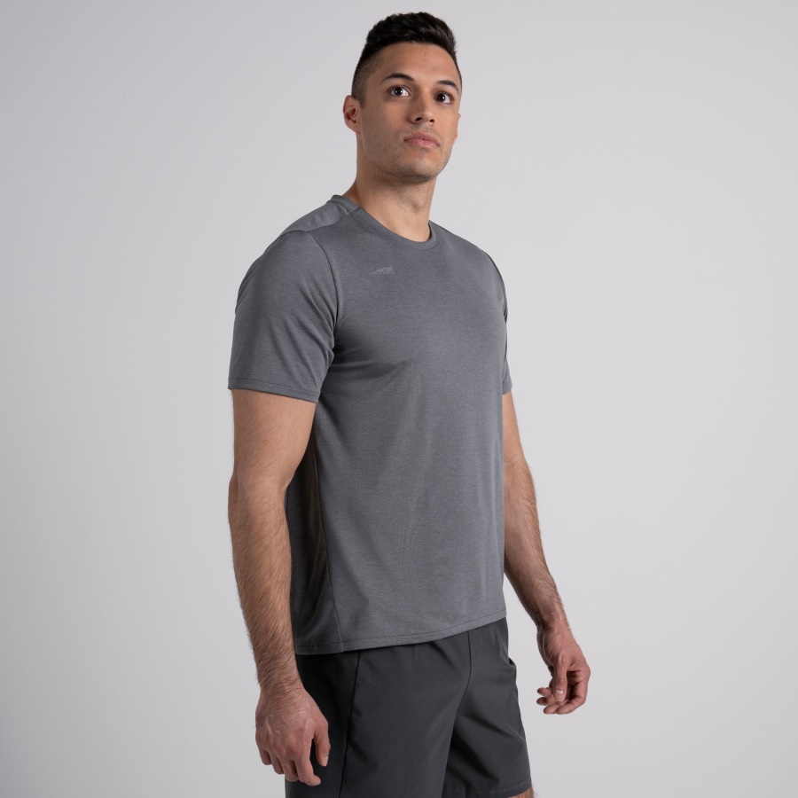 Altra MEN CORE SHORT SLEEVE TEE Pewter Heather