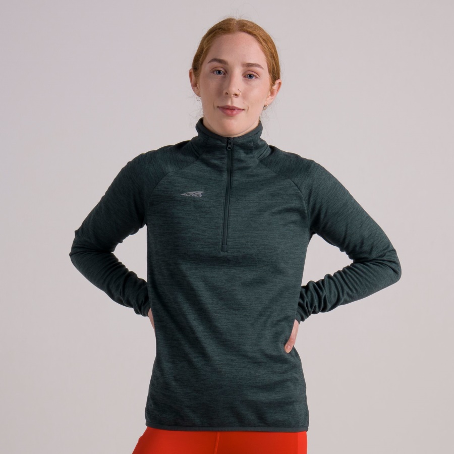 Altra WOMEN CORE 1/2 ZIP PULLOVER Forest River Heather