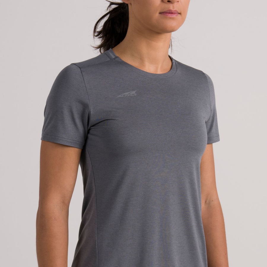 Altra WOMEN CORE SHORT SLEEVE TEE Pewter Heather