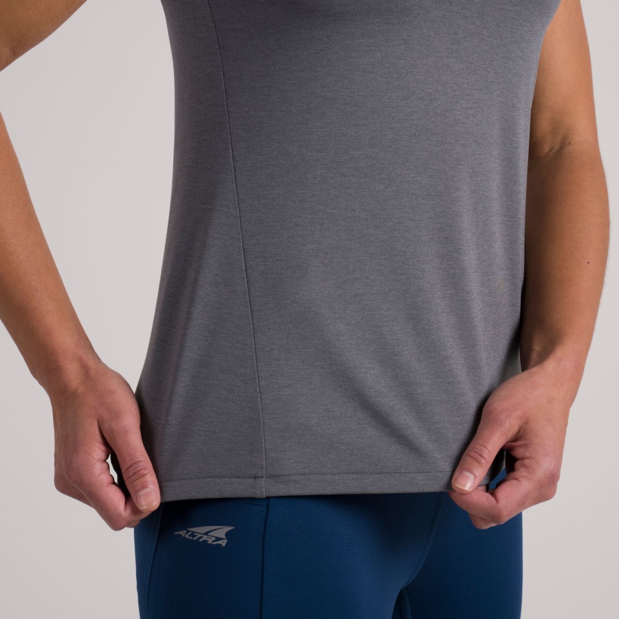 Altra WOMEN CORE SHORT SLEEVE TEE Pewter Heather