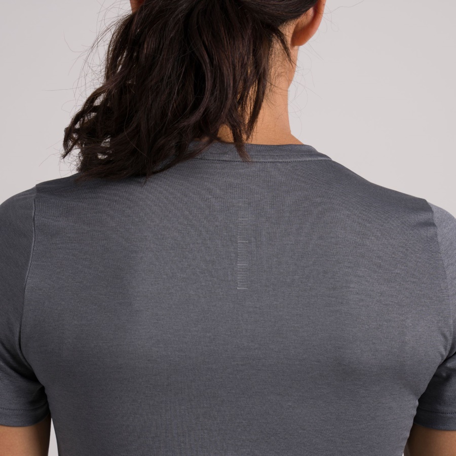 Altra WOMEN CORE SHORT SLEEVE TEE Pewter Heather
