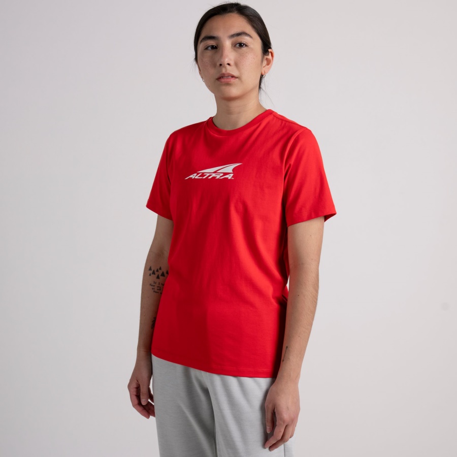 Altra WOMEN EVERYDAY RECYCLED TEE Fiery Red