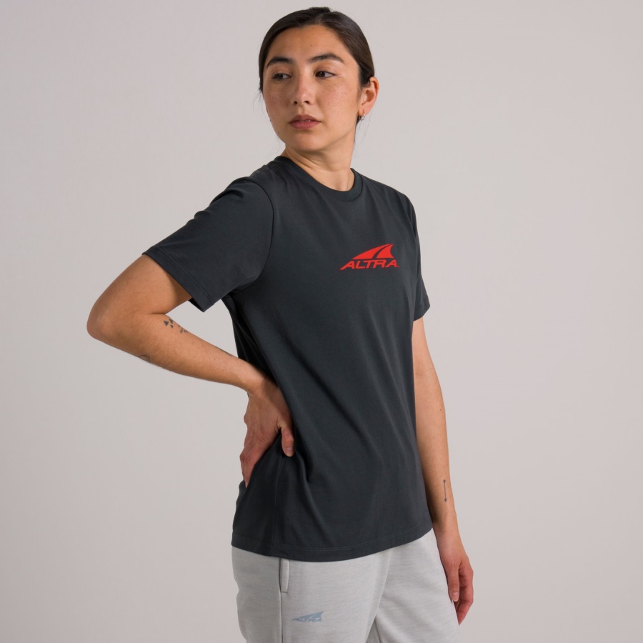 Altra WOMEN EVERYDAY RECYCLED TEE Forest River Black
