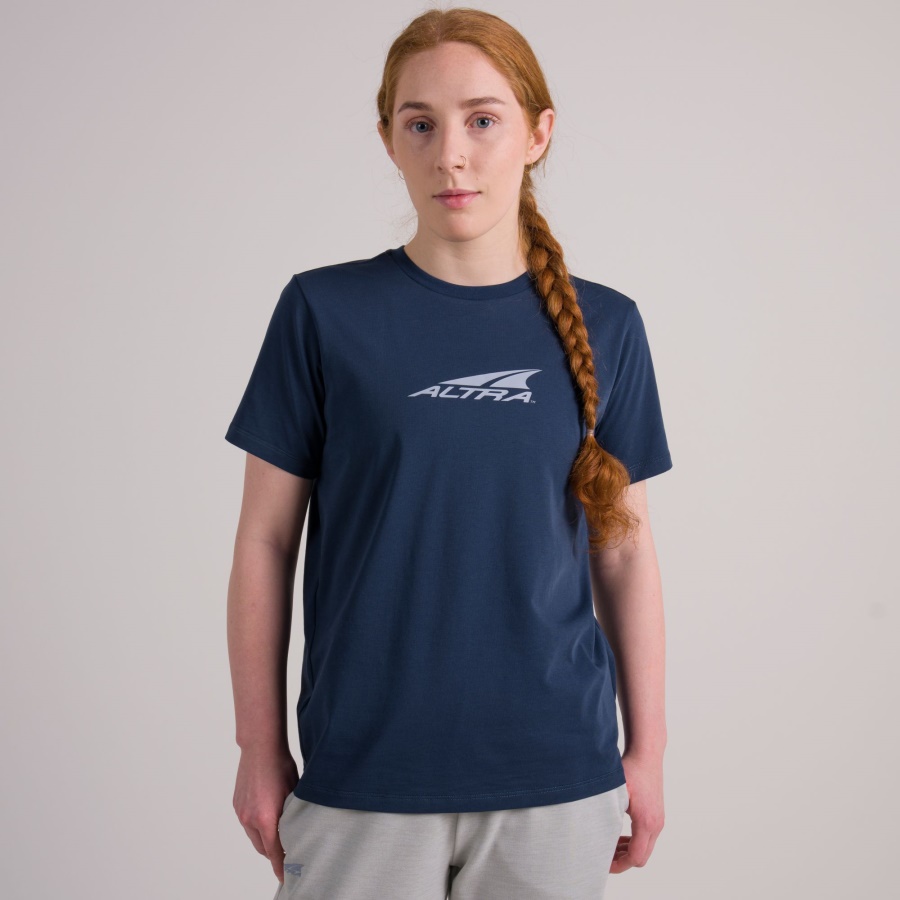 Altra WOMEN EVERYDAY RECYCLED TEE Moonlit Ocean Blue