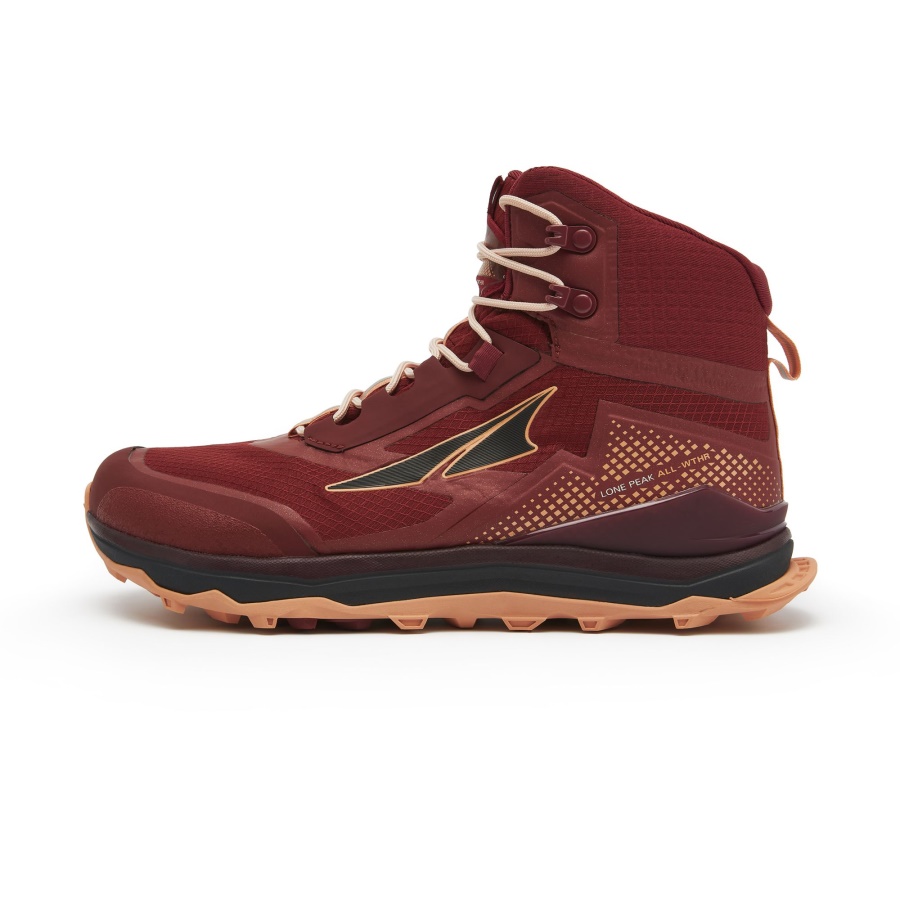 Altra WOMEN LONE PEAK ALL-WTHR MID Maroon